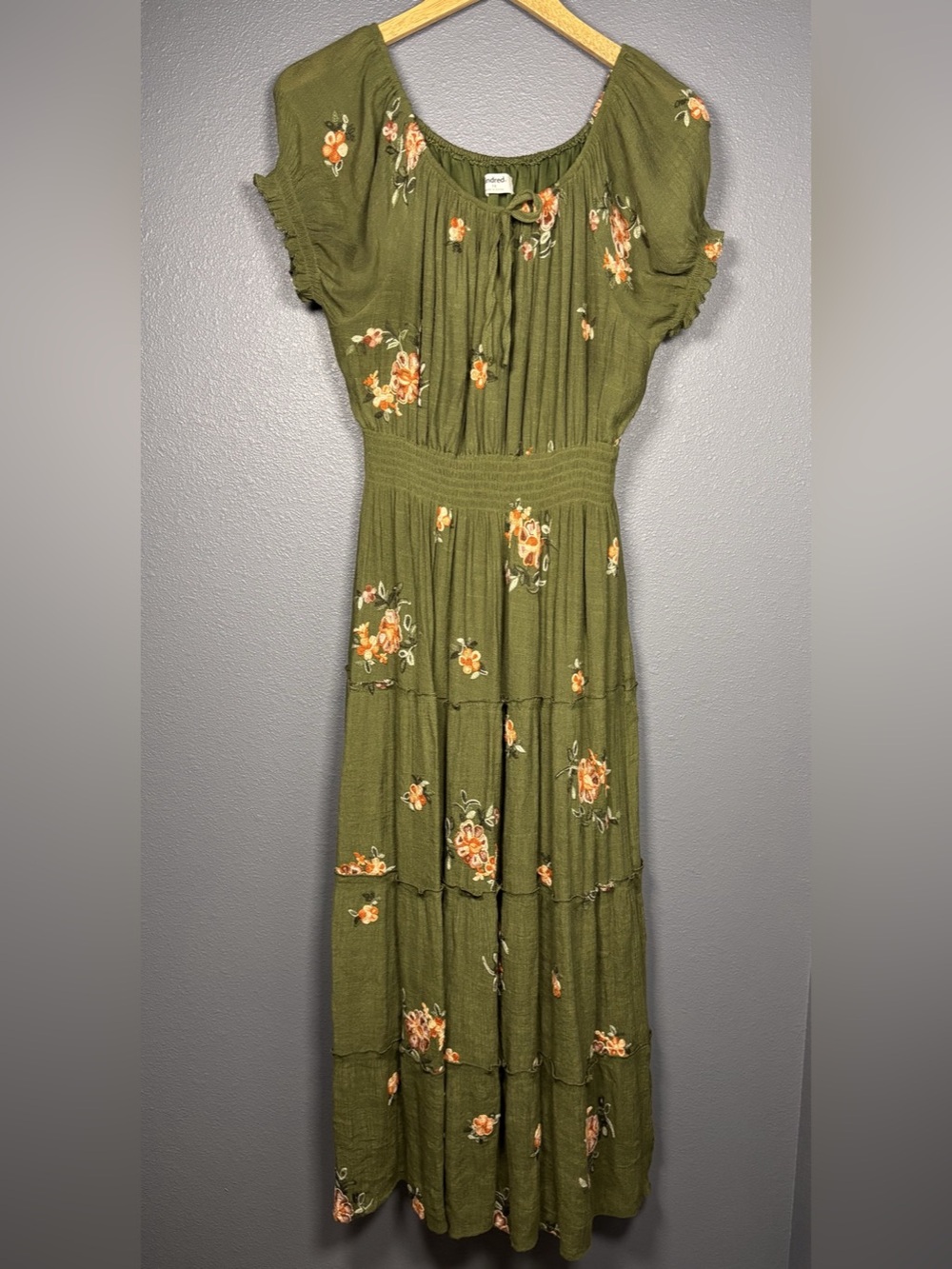 Kindred Floral Maxi Dress in Green Size 1X